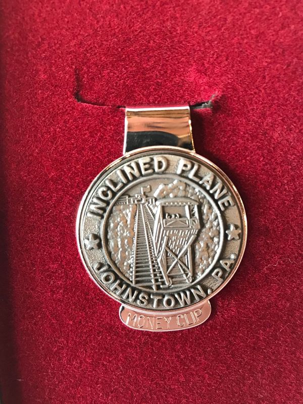 Inclined Plane Pewter Money Clip