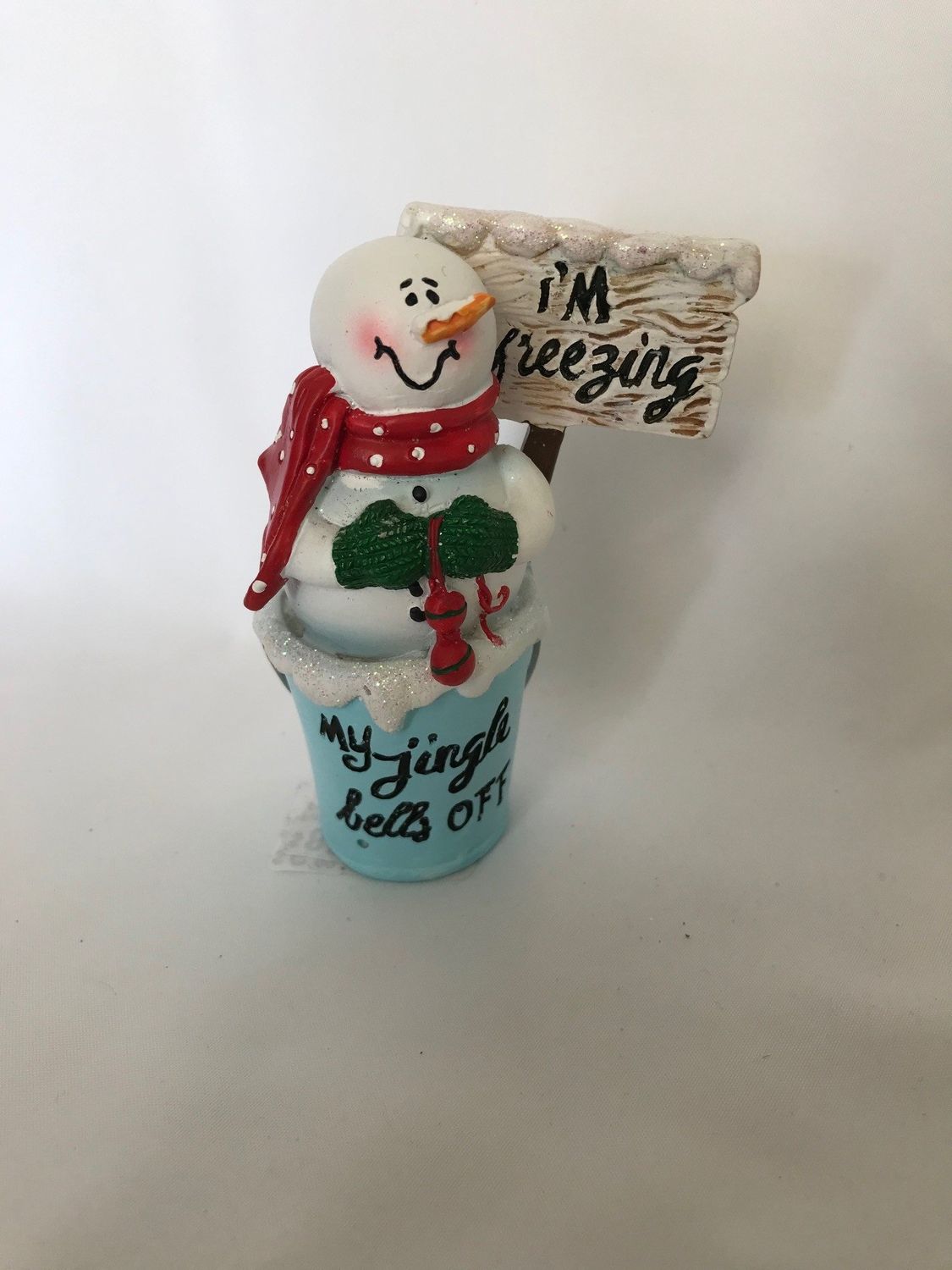 Funny Snowman Figure, Size: I&#39;m Freezing My Jingle Bells Off