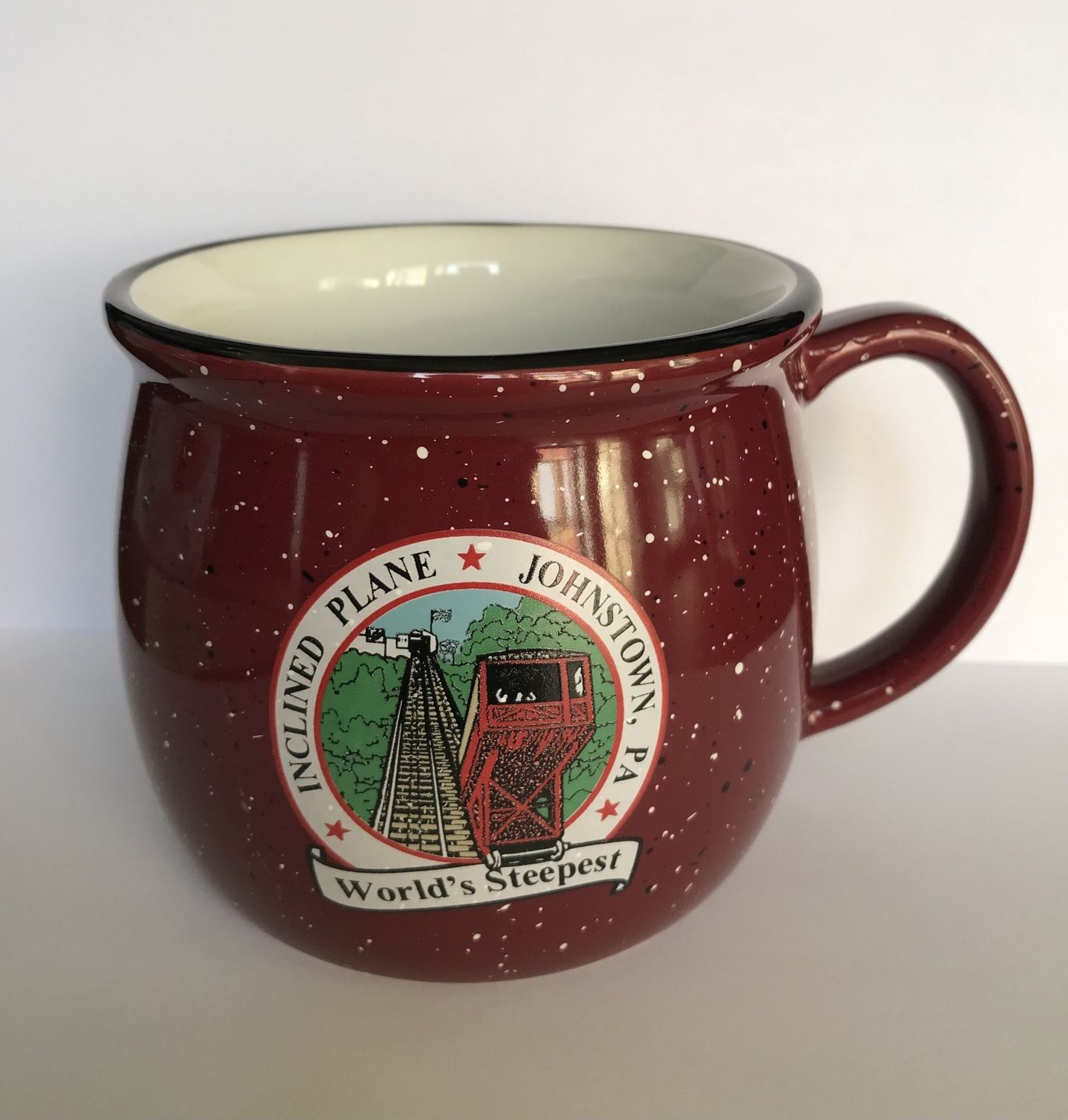 Colonial Mug w/ Inclined Plane Logo &amp; Lettering - Maroon