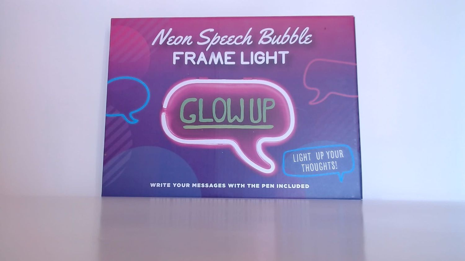 Neon Speech Bubble Frame Light 8.5&quot;x11.5&quot; Usb Powered
