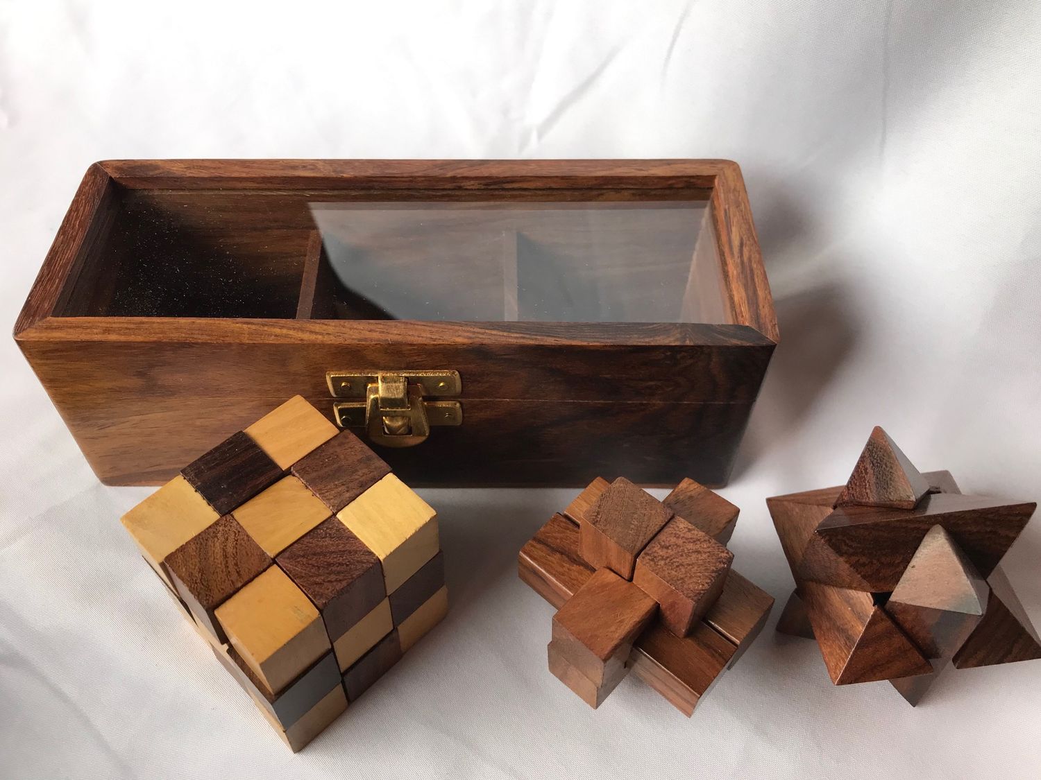 Wooden Puzzle Game Box