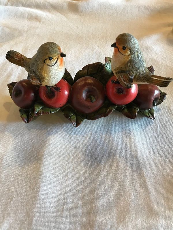 Birds on Acorn &amp; Apples Figurine