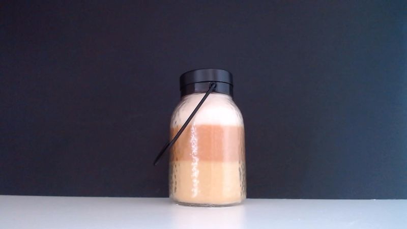 Candy Corn Lantern Candle 16oz