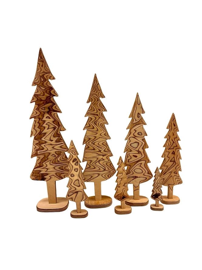 Handcrafted Tree - "Abstract" - Natural - 15"