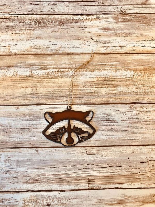 Raccoon Face Lodge Ornament