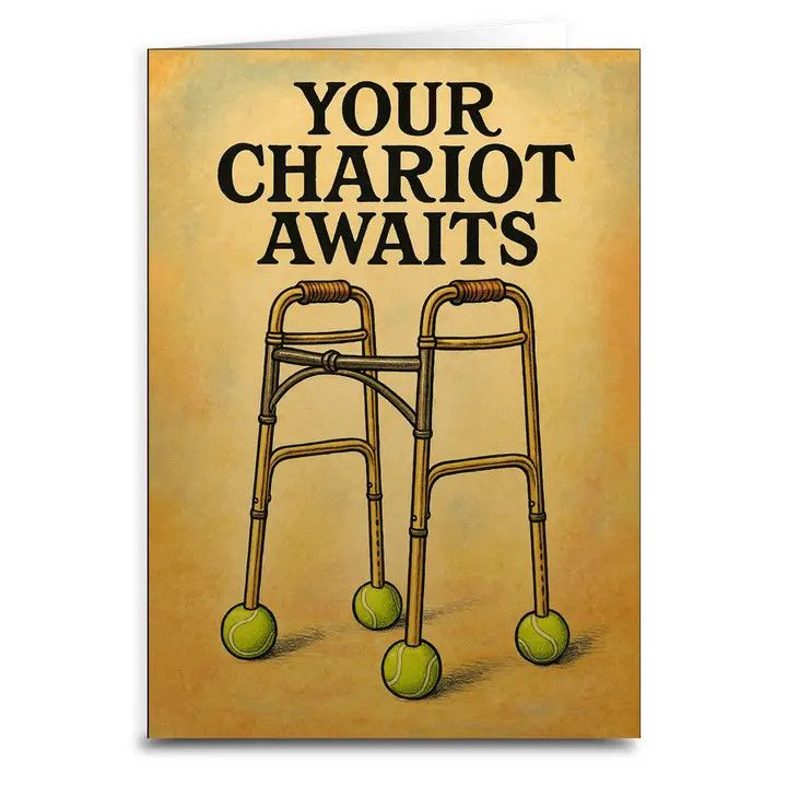 Your Chariot Awaits Birthday Greeting Card