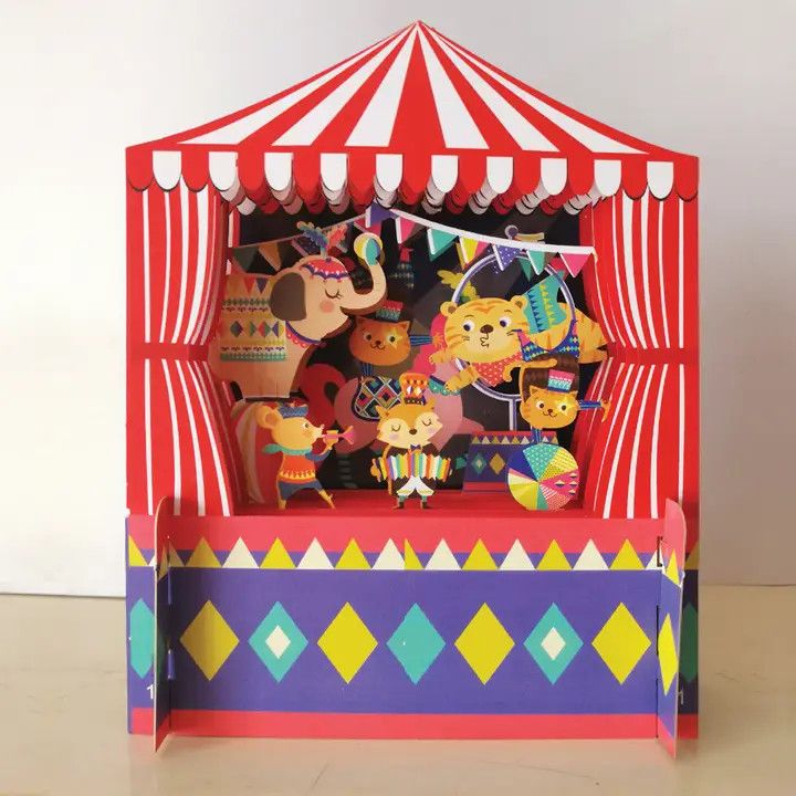 Children's Pop Up Card - Circus