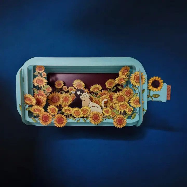 Message in A Bottle Pop Up Cards- Cats