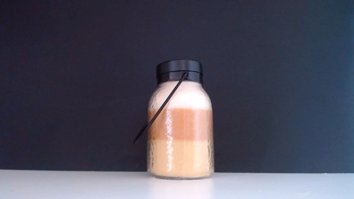 Candy Corn Lantern Candle 16oz