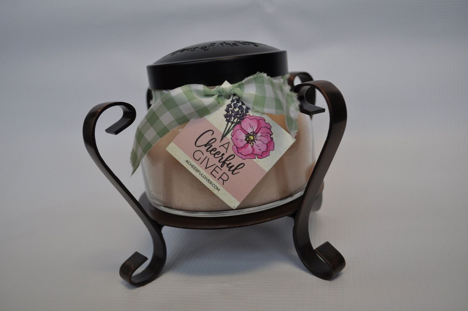 Candle Jar Holder Copper