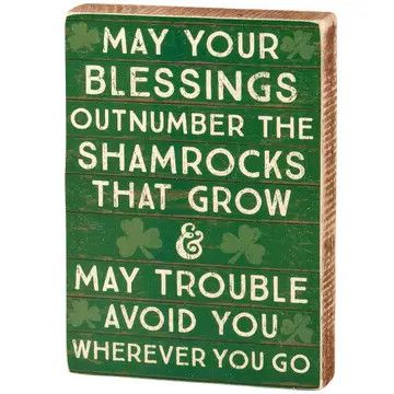 Block Sign Blessing  5"X7" #117439