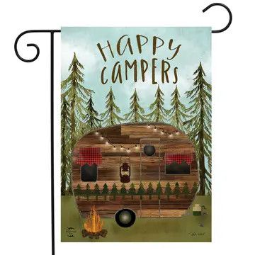 Happy Campsite Garden Flag 12.5x18" #G02239