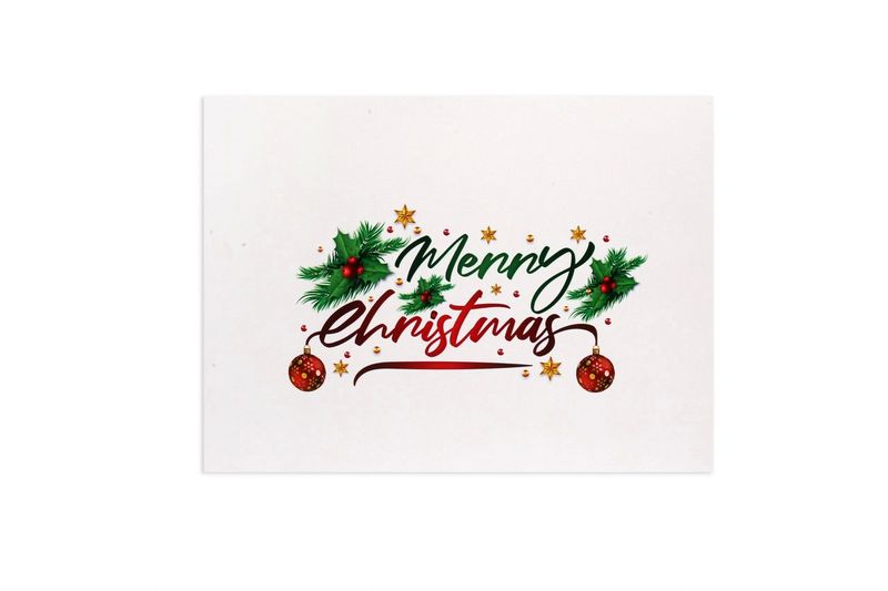 3D Pop Up Christmas Card - Merry Christmas - Christmas Tree