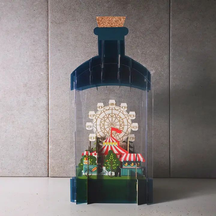 3D Keep Sake Card - ferris wheel
