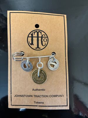 Johnstown Traction 3 Token Lapel Pin