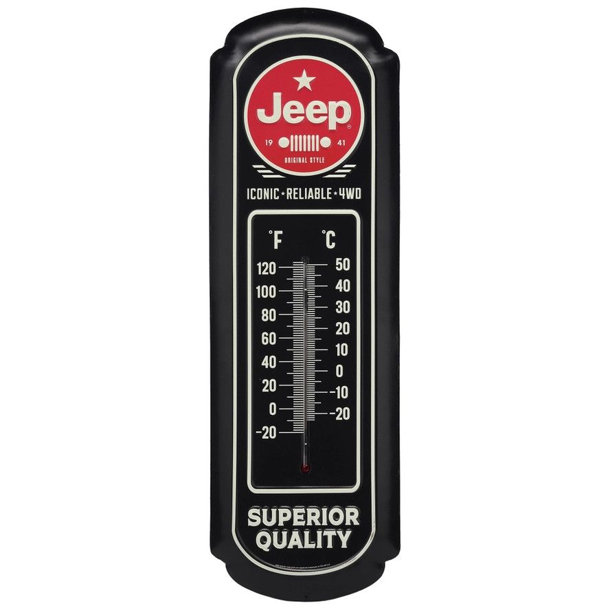 Jeep Metal Wall Thermometer