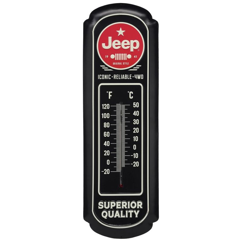 Jeep Metal Wall Thermometer