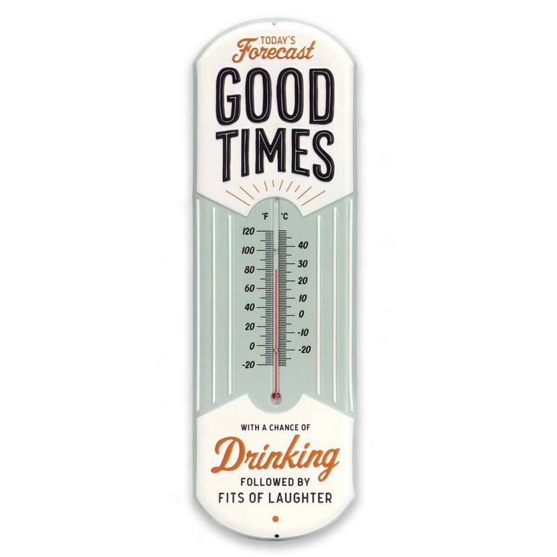 Today's Forecast Good Times Metal Wall Thermometer