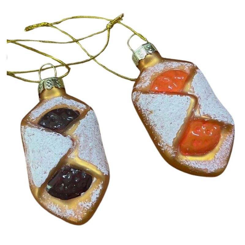 Kolache Glass Ornament Polish Dessert Ethnic
