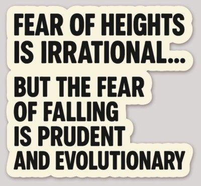 Sticker Fear of Heights
