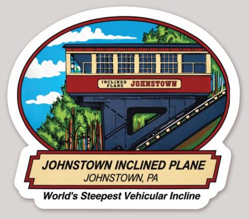 Sticker Johnstown Inclined Plane Car V1