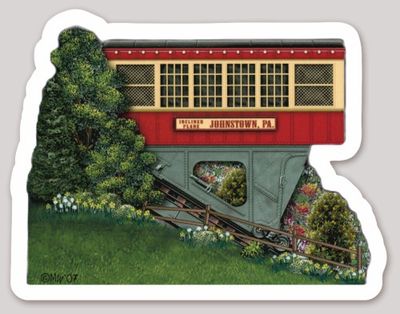 Sticker Johnstown Inclined Plane Car V2