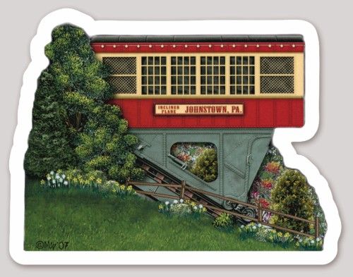 Sticker Johnstown Inclined Plane Car V2