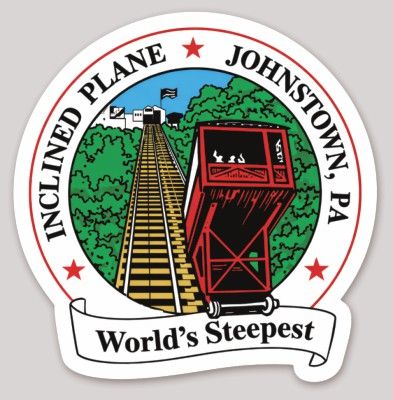 Sticker Johnstown Inclined Plane Logo