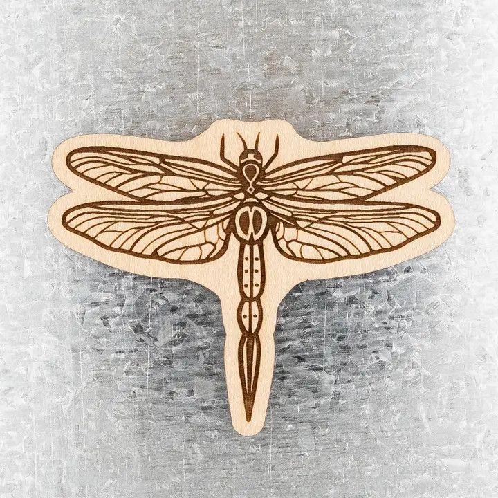 Dragonfly Wood Magnet