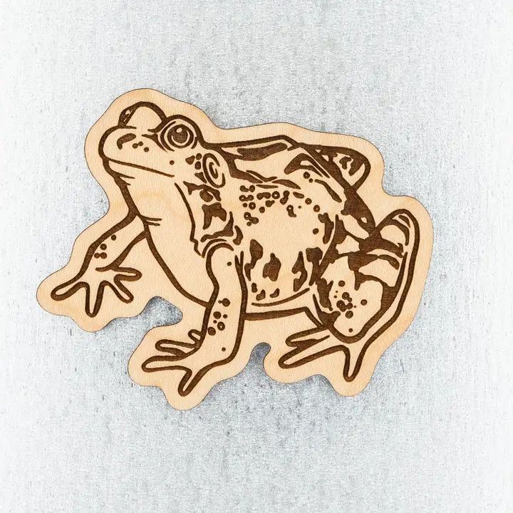 Frog Wood Magnet