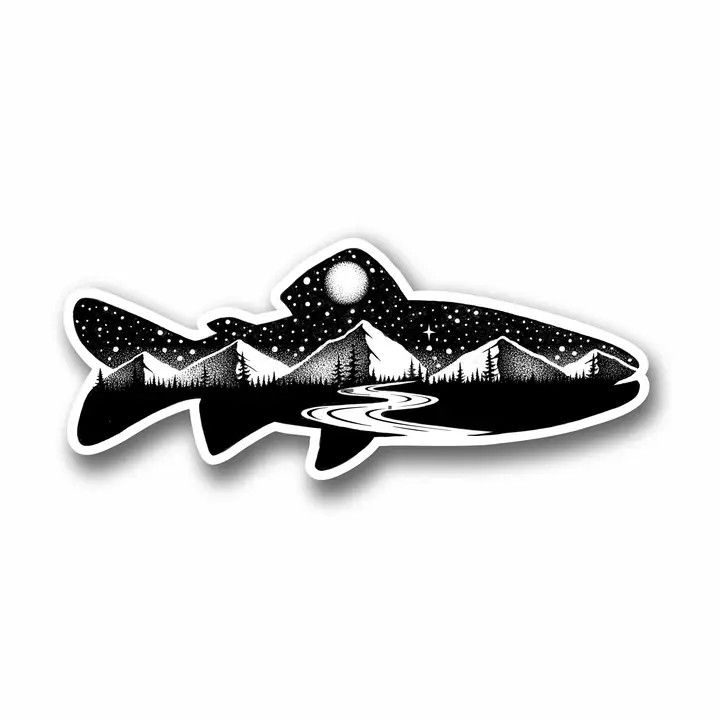 Trout Fish Sticker