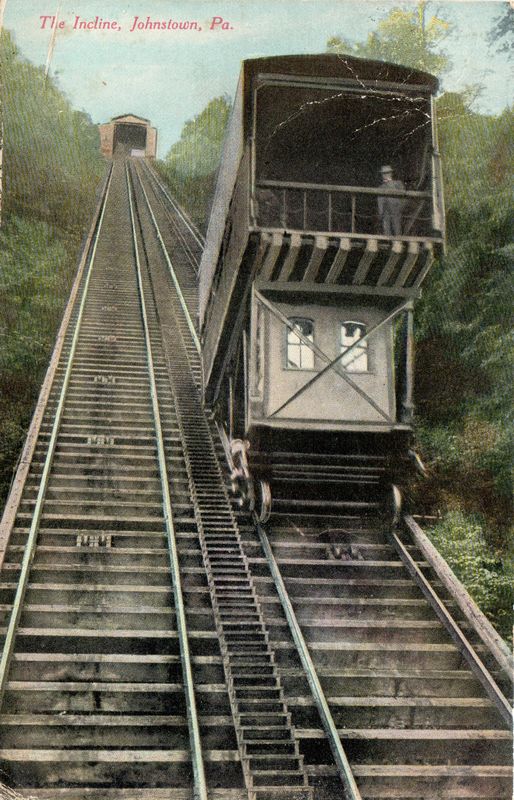 Postcard Reissue Cambria Inclined Plane Car
