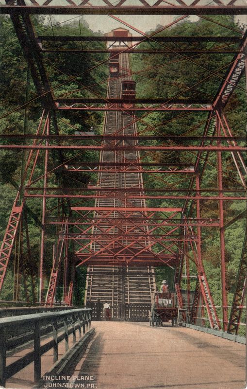 Postcard Reissue Cambria Inclined Plane From Bridge 1905