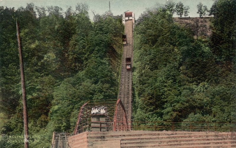 Postcard Reissue Cambria Inclined Plane 1905