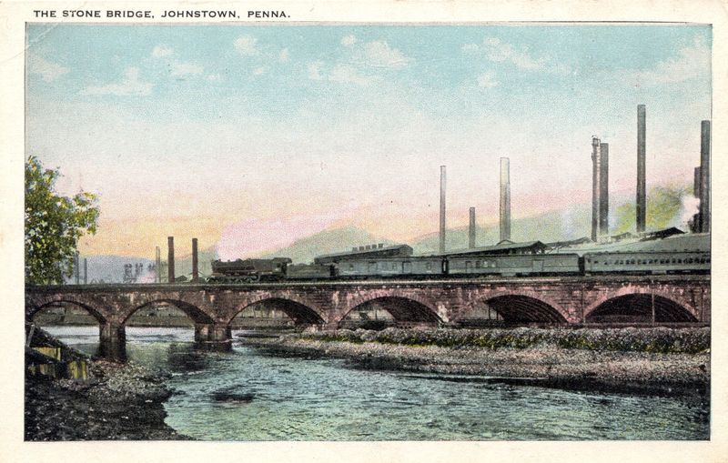 Postcard Reissue Stone Bridge 1910