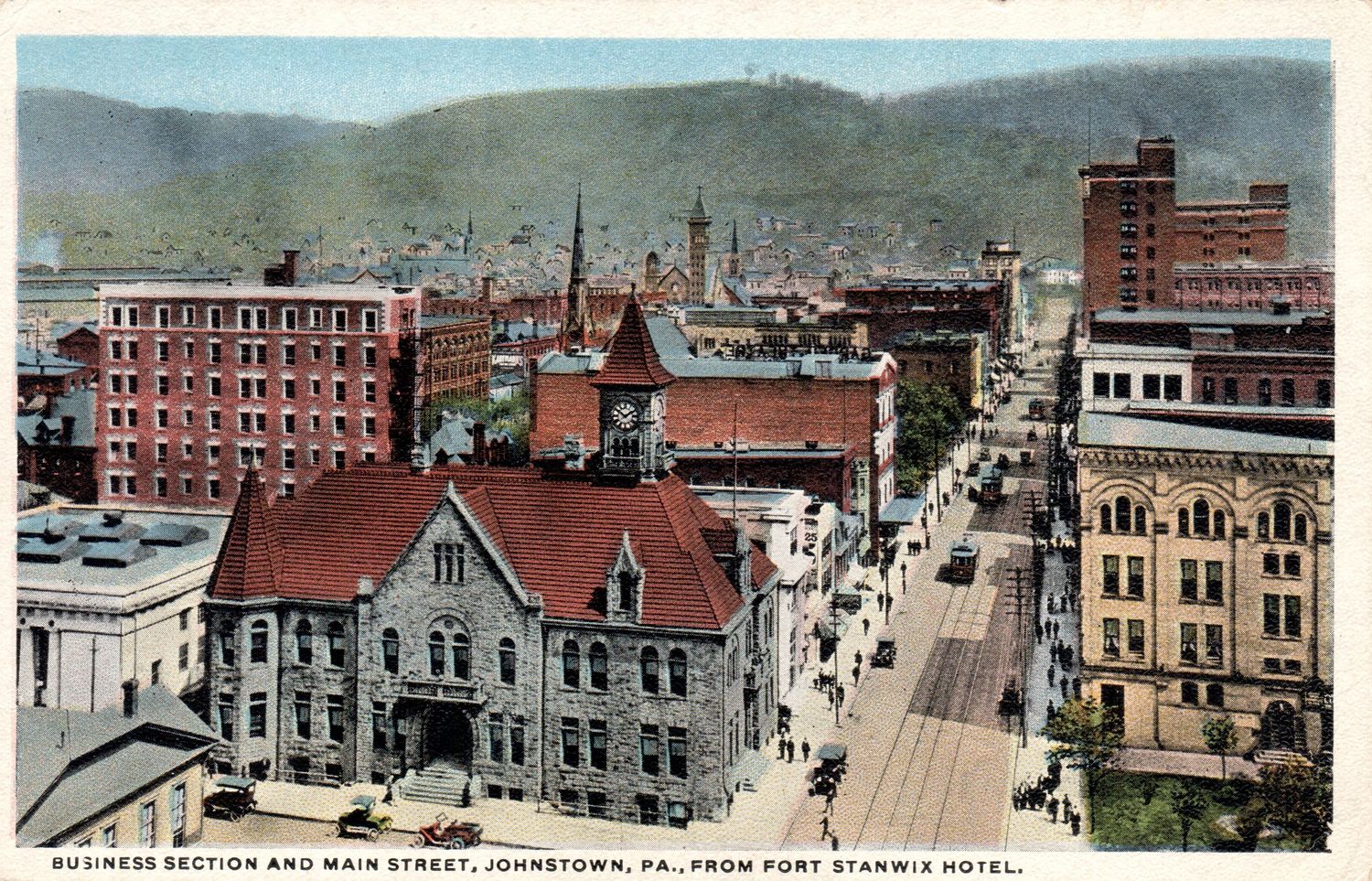 Postcard Reissue Main Street 1910