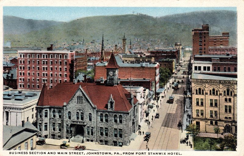 Postcard Reissue Main Street 1910