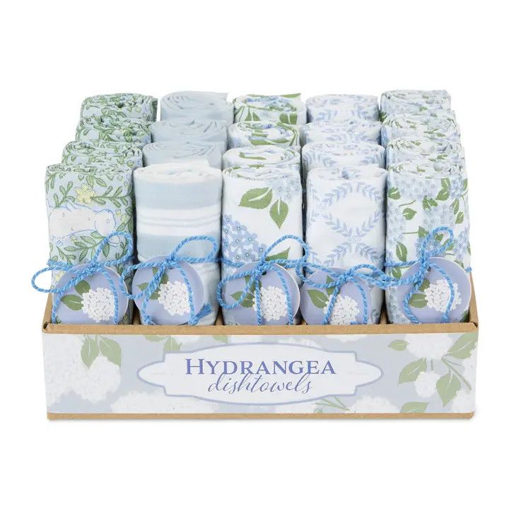 Hydrangea Garden Assorted Dishtowels- Each
