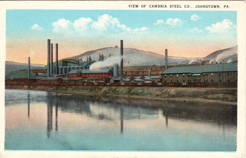 Postcard Reissue  View of Cambria Steel Co. Johnstown, PA