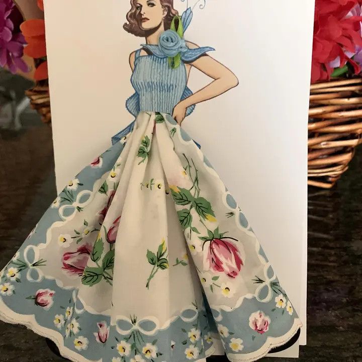 1935 Madame Rochas Keepsake Hanky Card