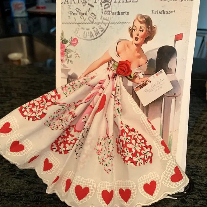 You Have Mail Pinup Hankie Card