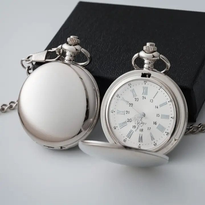 Pocket Watch Silver Tone