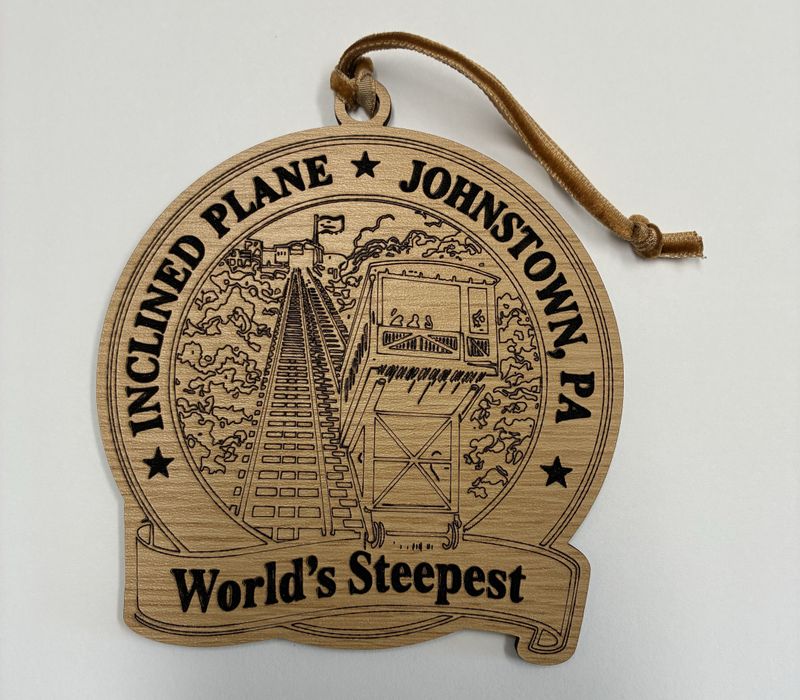 Inclined Pane Ornament Wood Laser Cut