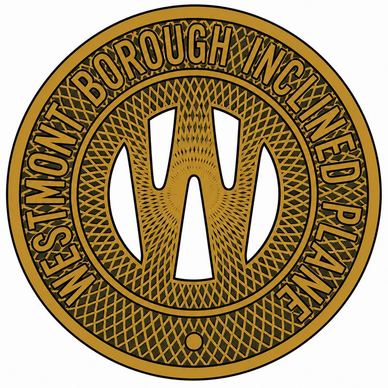 Sticker Westmont Borough Inclined Plane Token