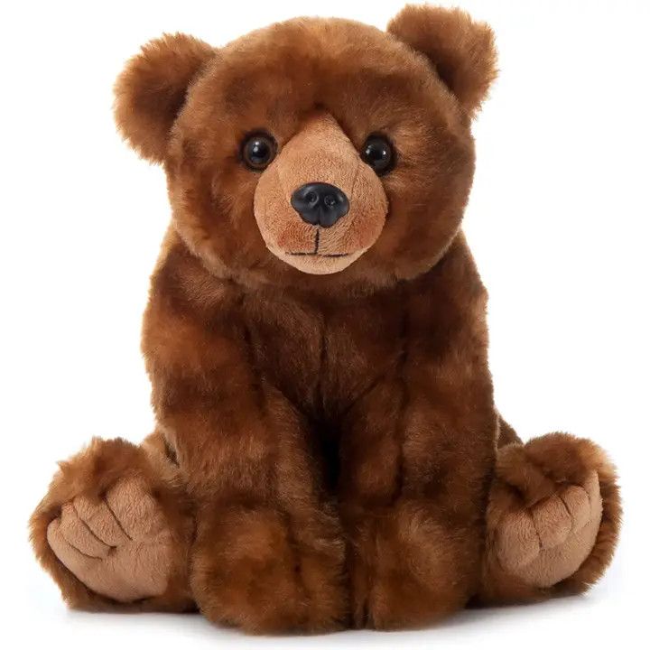 12" (25cm) Wild Onez Brown Bear Stuffed Plush