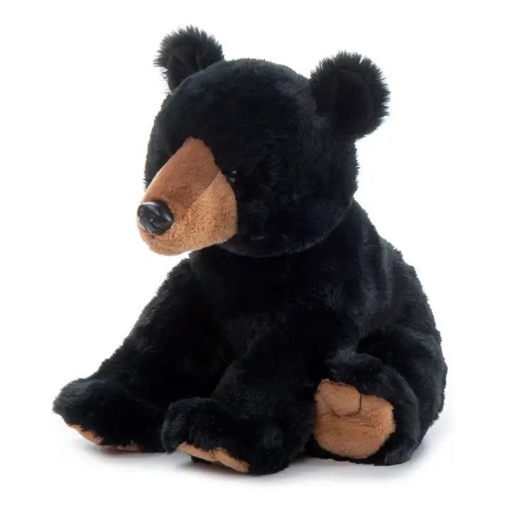 12" (25cm) Wild Onez Black Bear Forest Plush