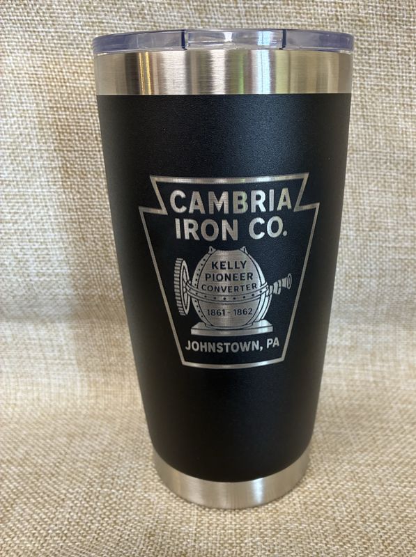 Cambria Iron Stainless / Black Insulated Tumbler