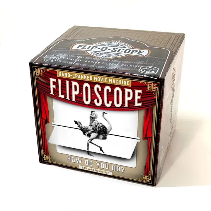 Fliposcope Ostrich - Diy Flipbook Keepsake / Movie Machine