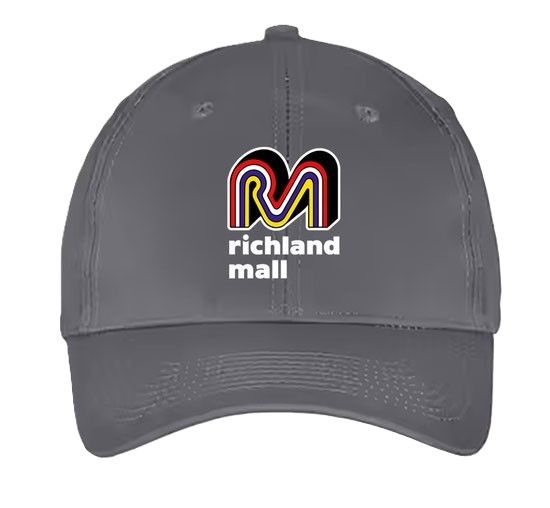 Cap, Six-Panel Twill, Charcoal, Richland Mall