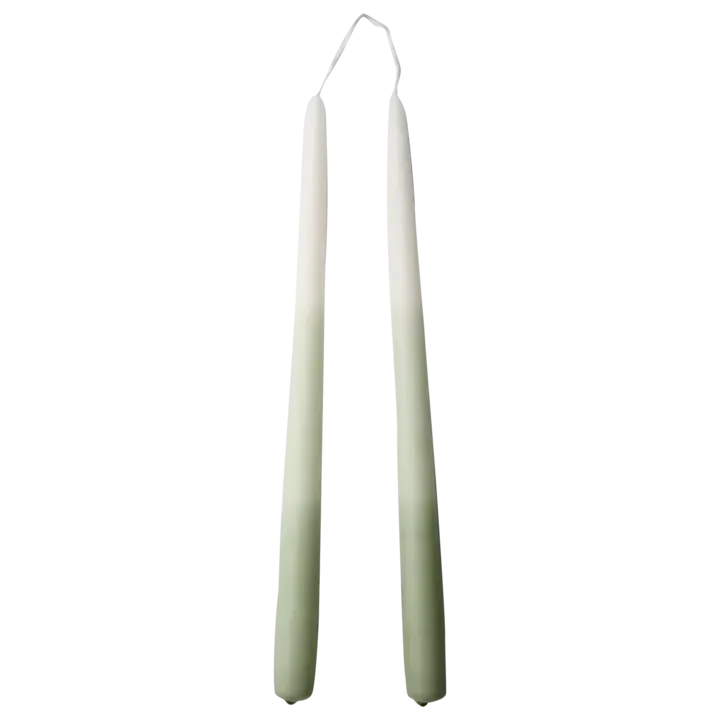 Kaarsen duo Lichtgroen
